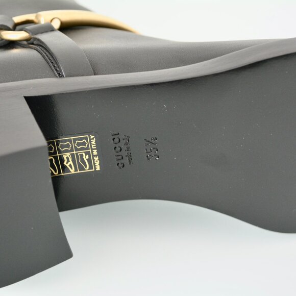NIB GUCCI HORSEBIT LEATHER KNEE HIGH BOOTS - Picture 8 of 9